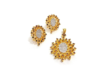 Gold Plated | Filigree Pendant Set